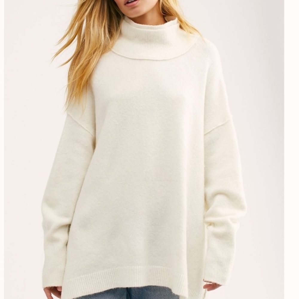Free People Afterglow Mock Neck Sweater